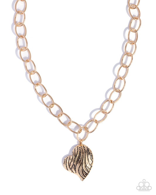Paparazzi - Sweet Stripes - Black Necklaces #1538