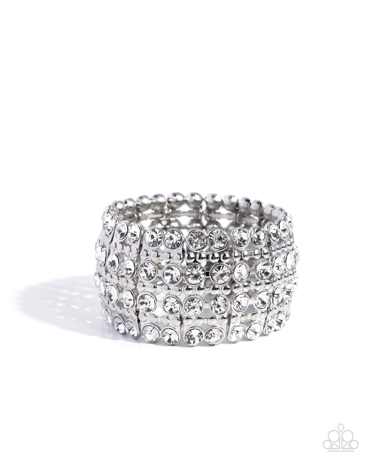 Paparazzi - Exuberant Elegance - White Bracelets  #1228