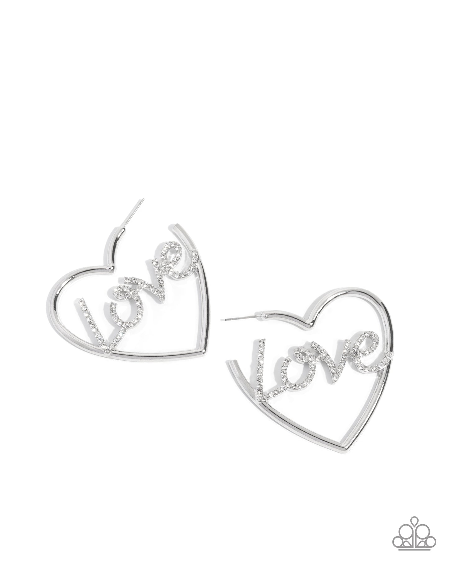 Paparazzi - Lovely Cadence - White Earrings #2495