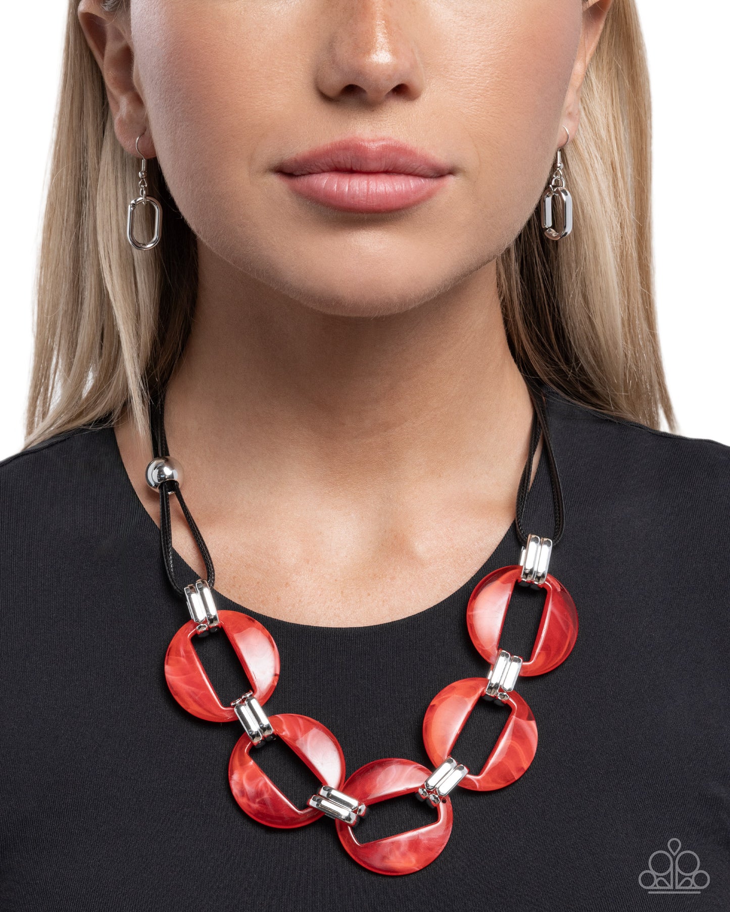 Paparazzi - Endearing Elegance - Red Necklace #1643