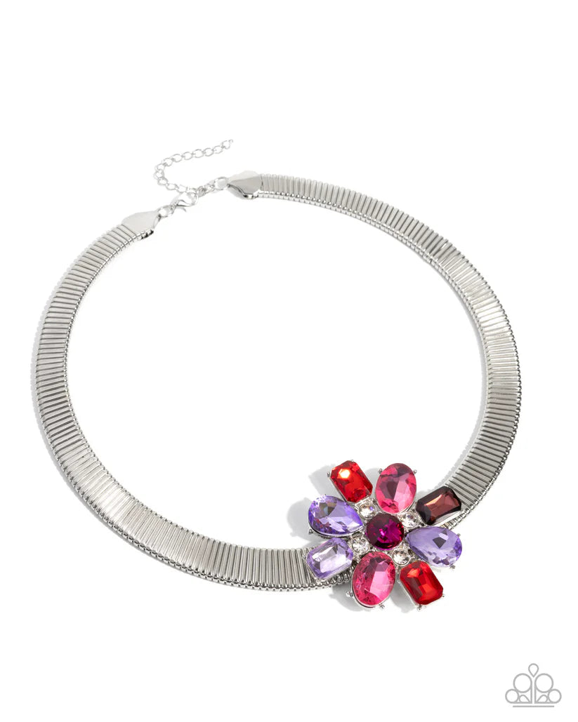 Paparazzi - Forward Florals - Multi Necklace #0007