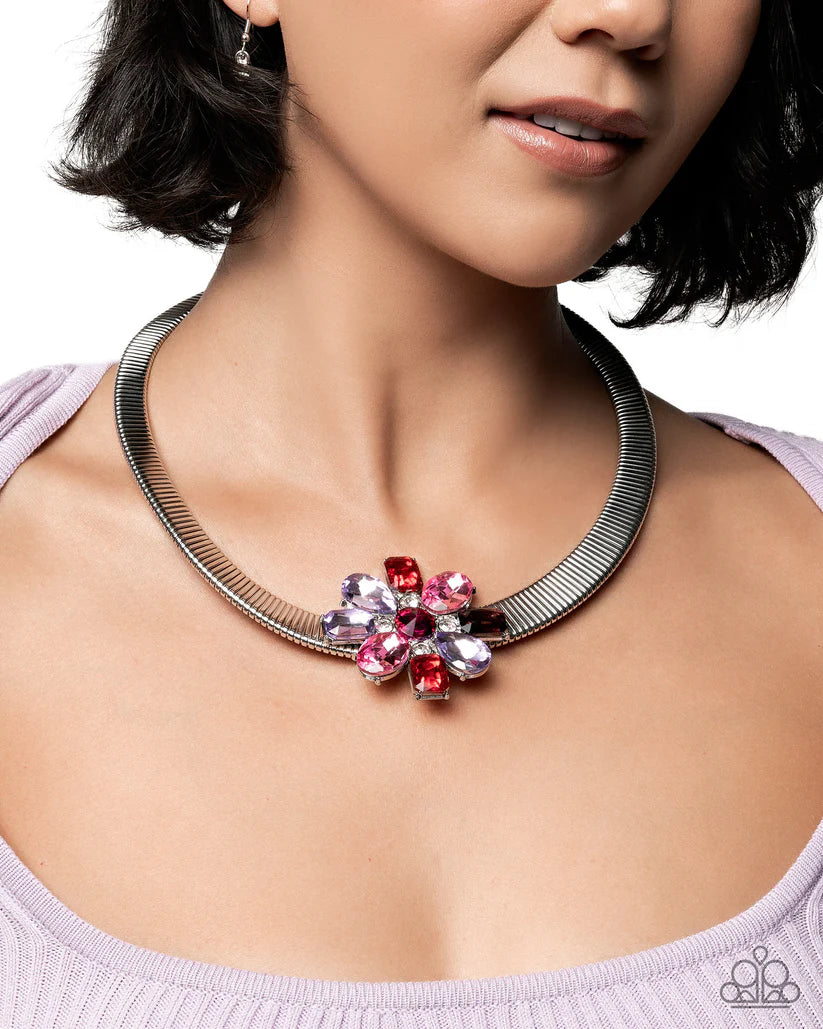 Paparazzi - Forward Florals - Multi Necklace #0007
