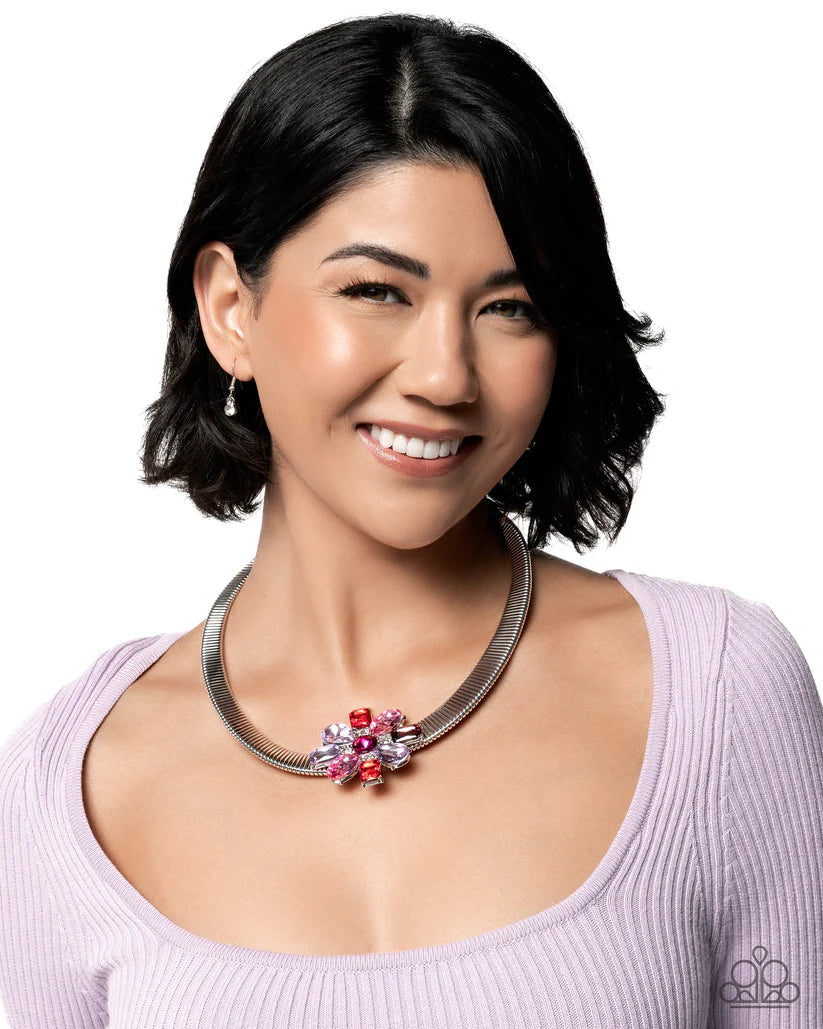 Paparazzi - Forward Florals - Multi Necklace #0007