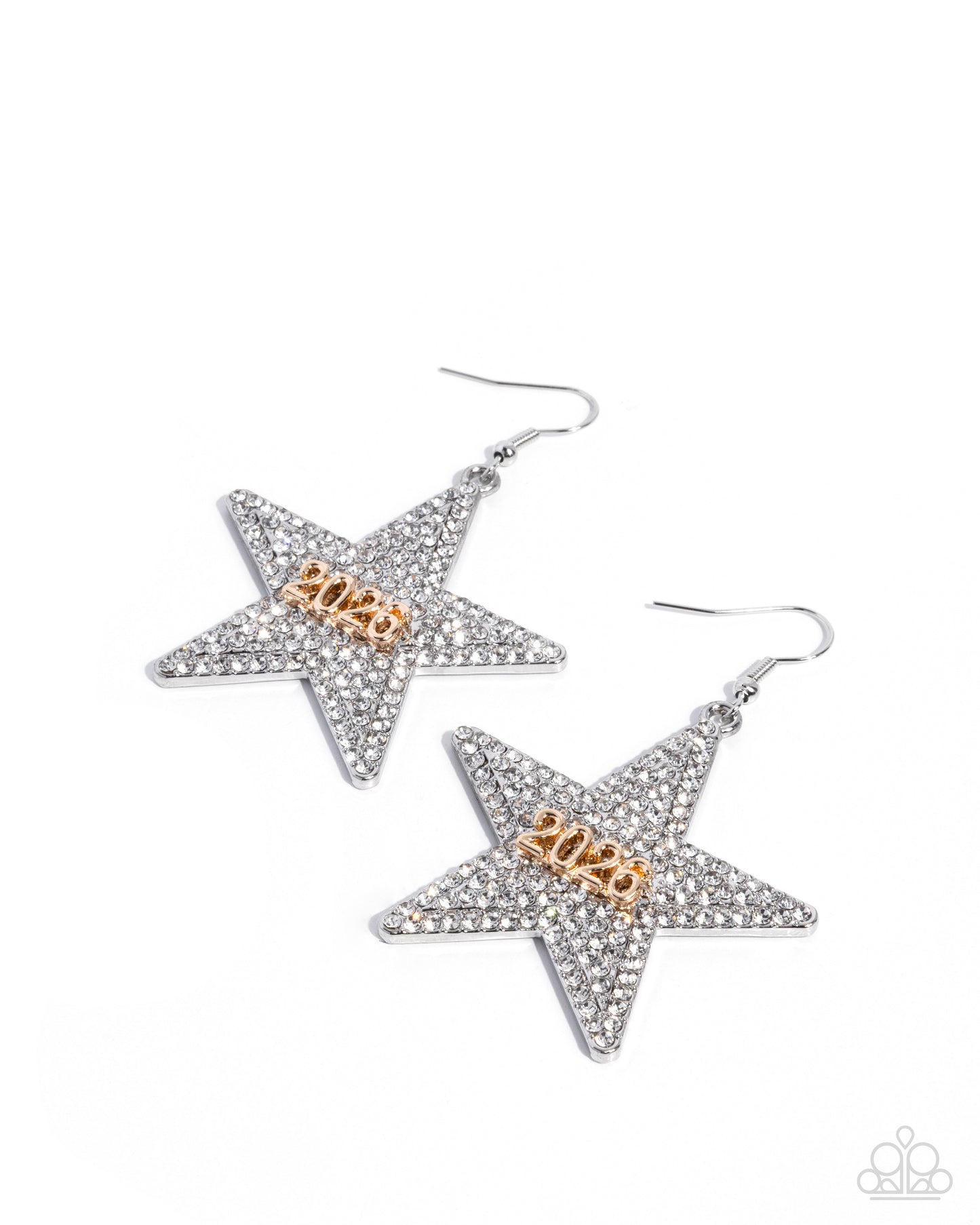 Paparazzi - Celebratory Character - White Earrings #0839