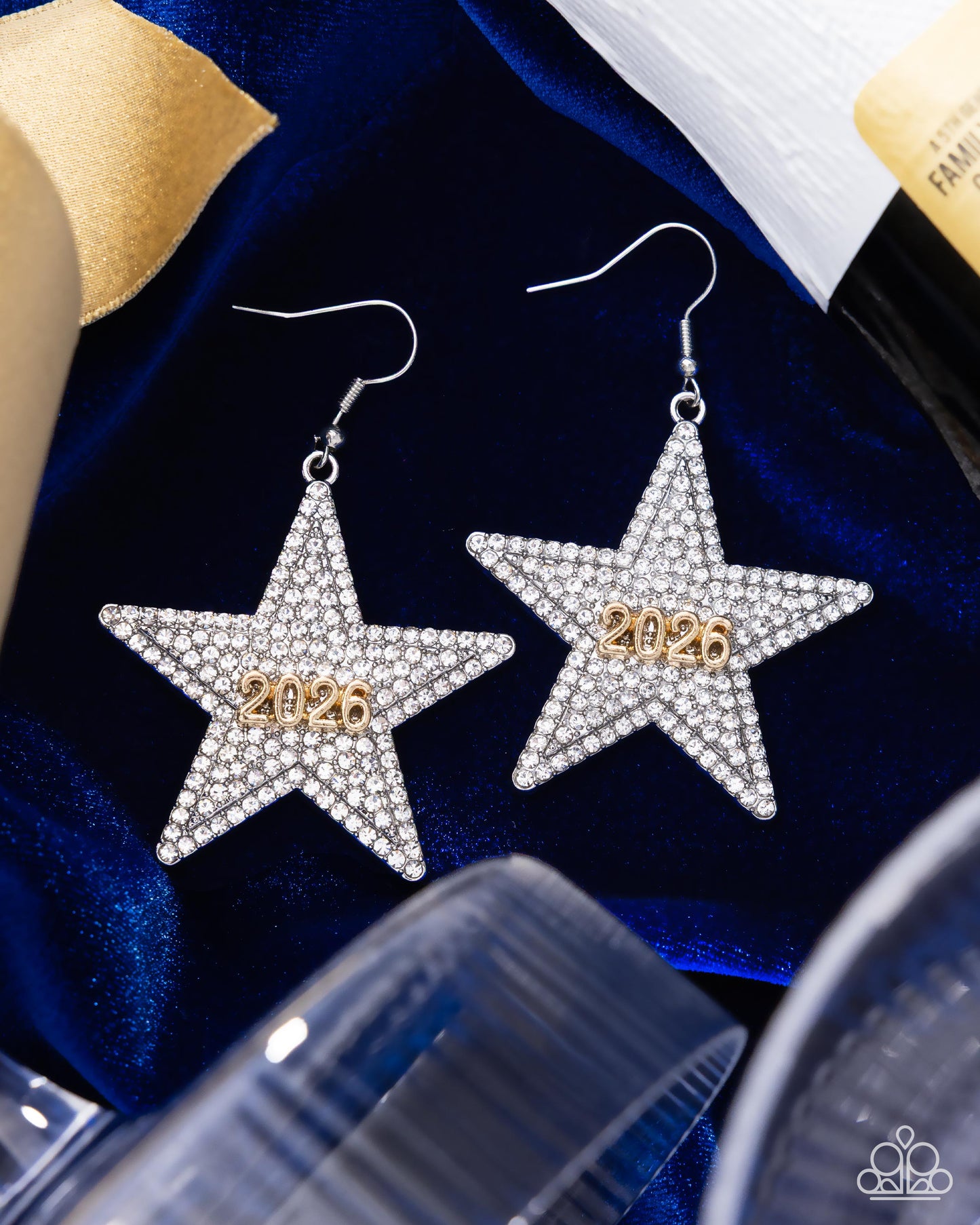 Paparazzi - Celebratory Character - White Earrings #0839