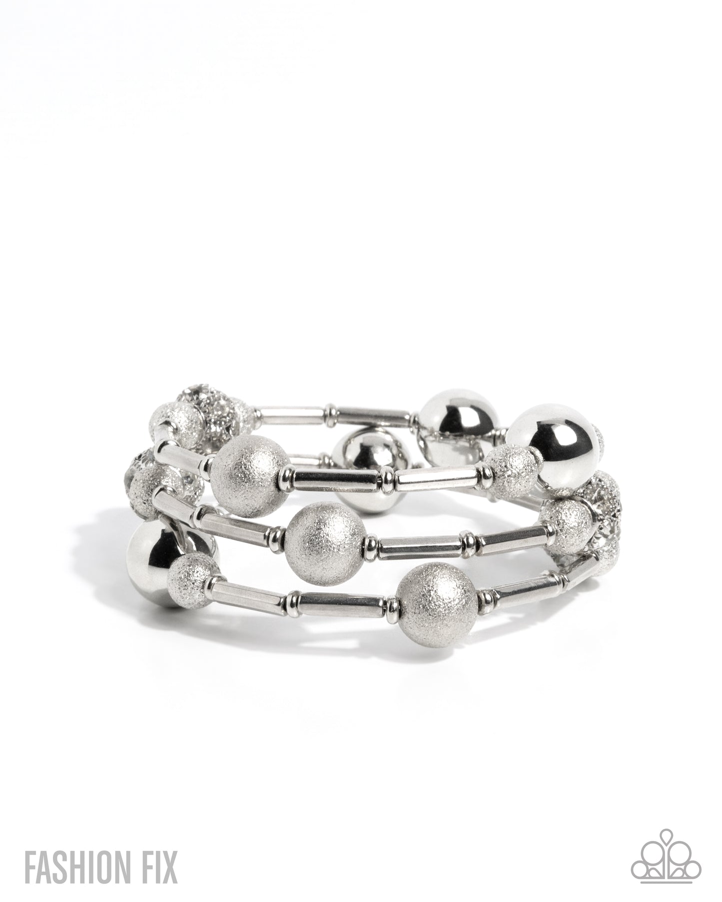 Paparazzi - Capable Conviction - White Bracelet #1141
