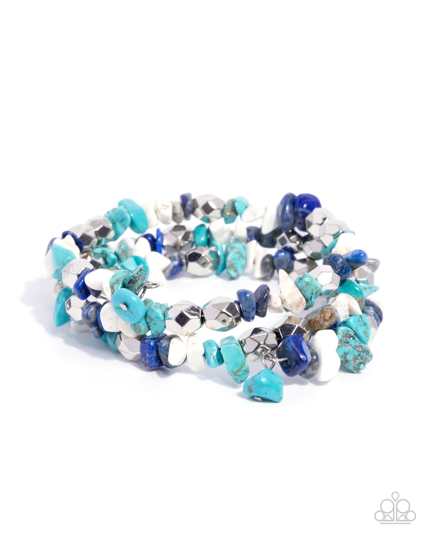 Paparazzi - Santa Fe Surrender - Blue Bracelet #0953