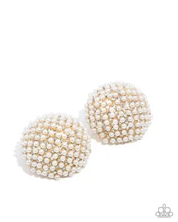 Paparazzi - Overwhelming Opulence - Gold Earrings #2233