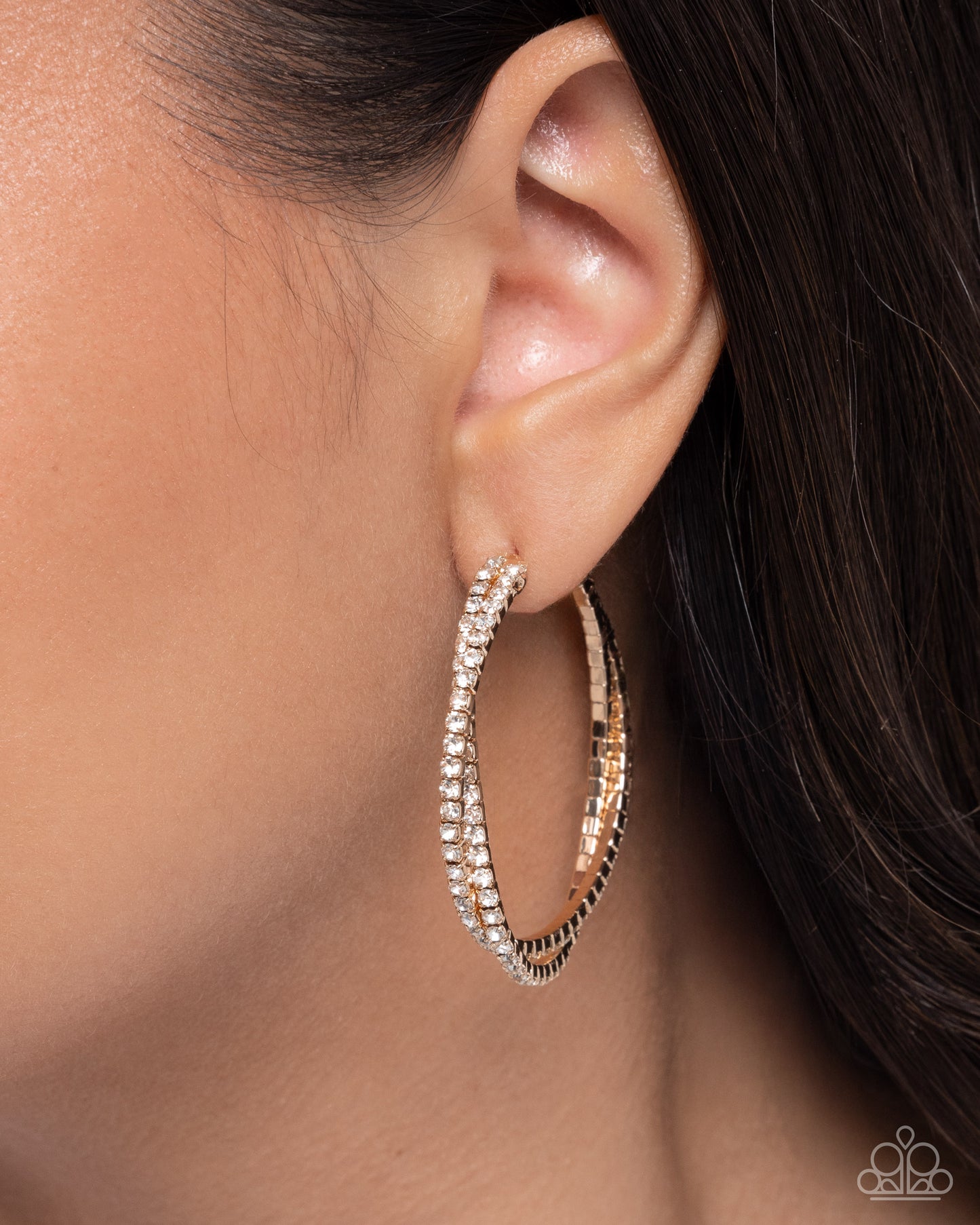 Paparazzi - Shopping for Sparkle - Gold Earrings #0664