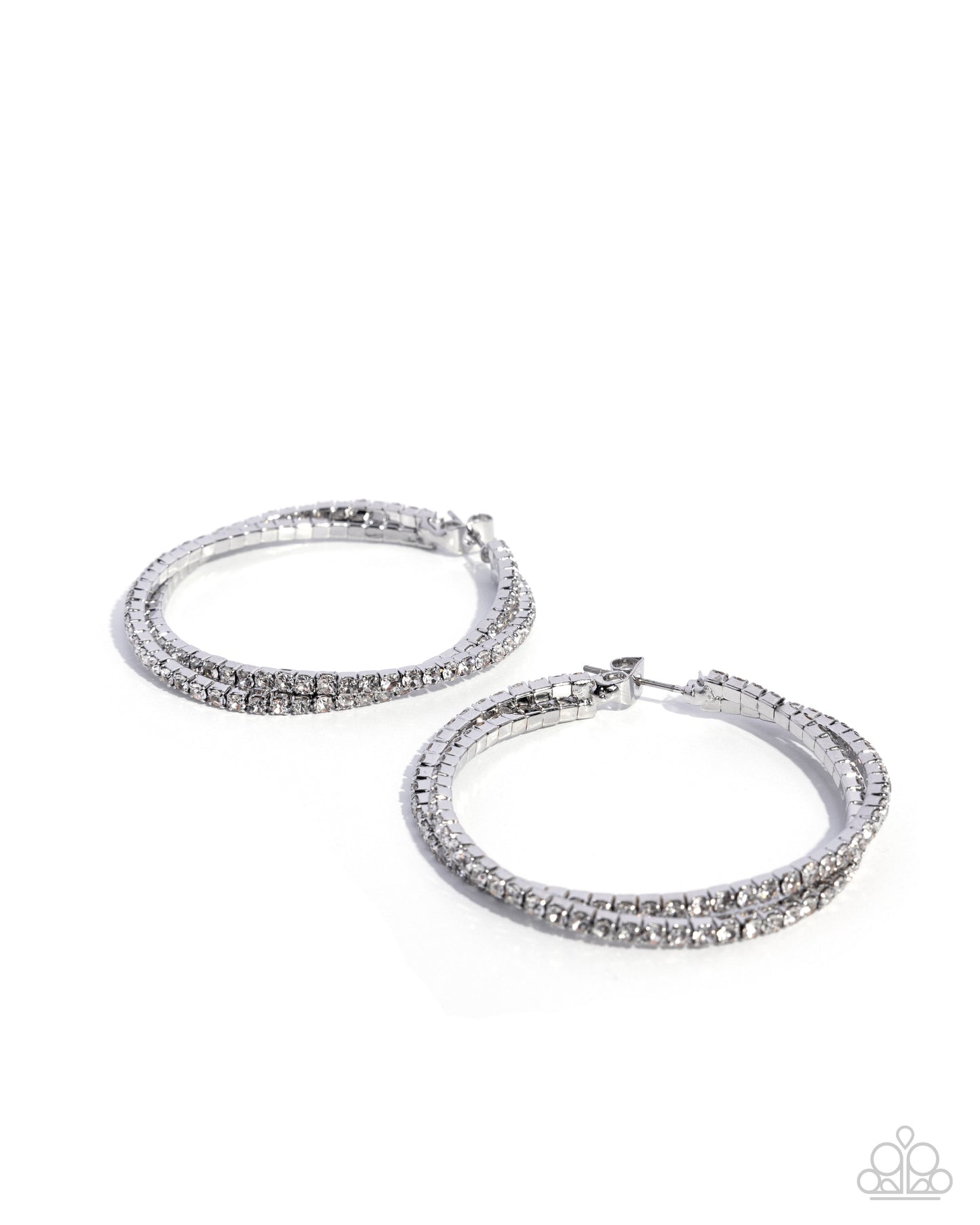 Paparazzi - Shopping for Sparkle - White Earrings #1269