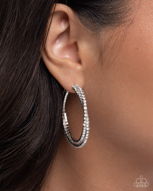 Paparazzi - Shopping for Sparkle - White Earrings #1269