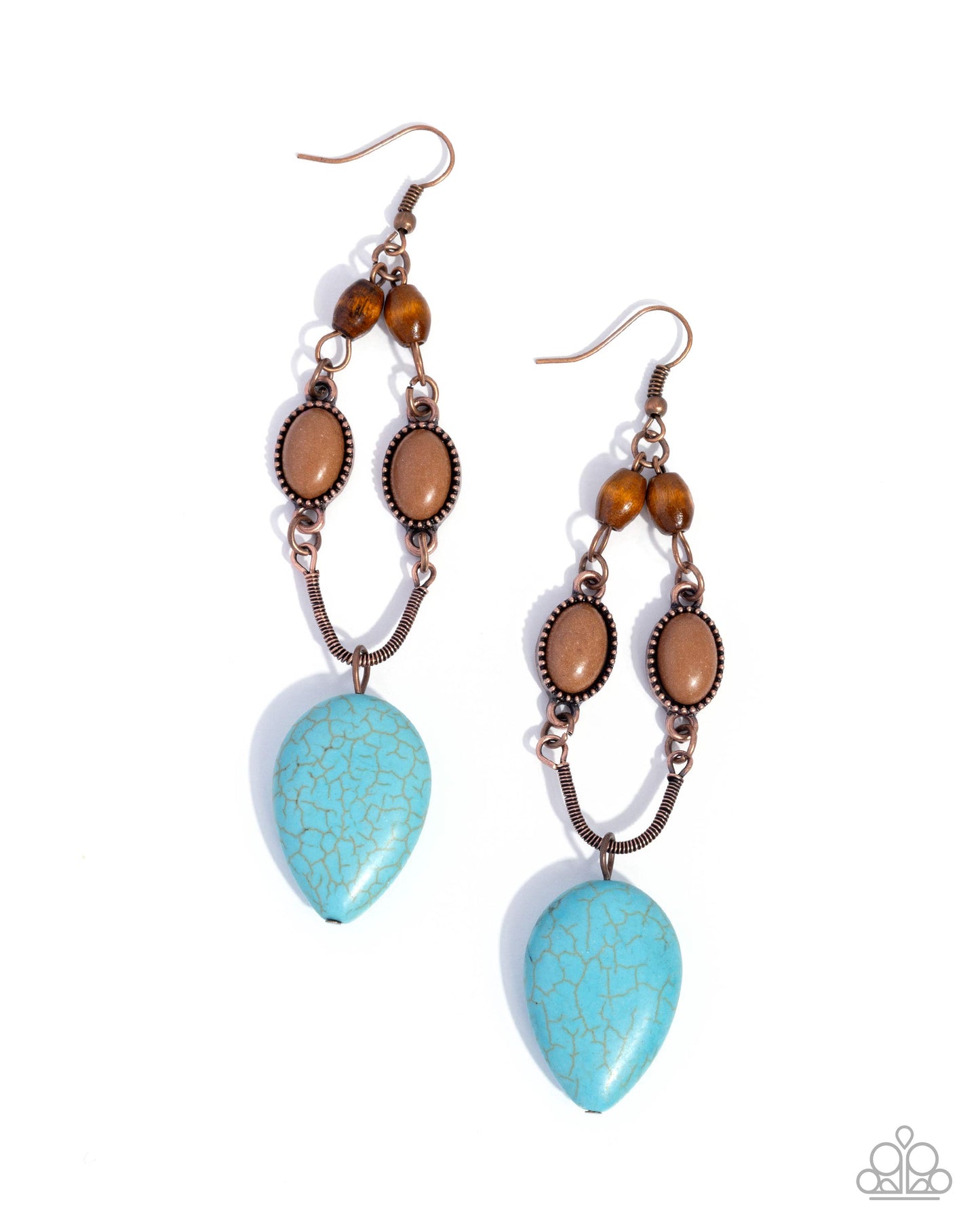 Paparazzi - Authentic Advance - Copper Earrings #0706