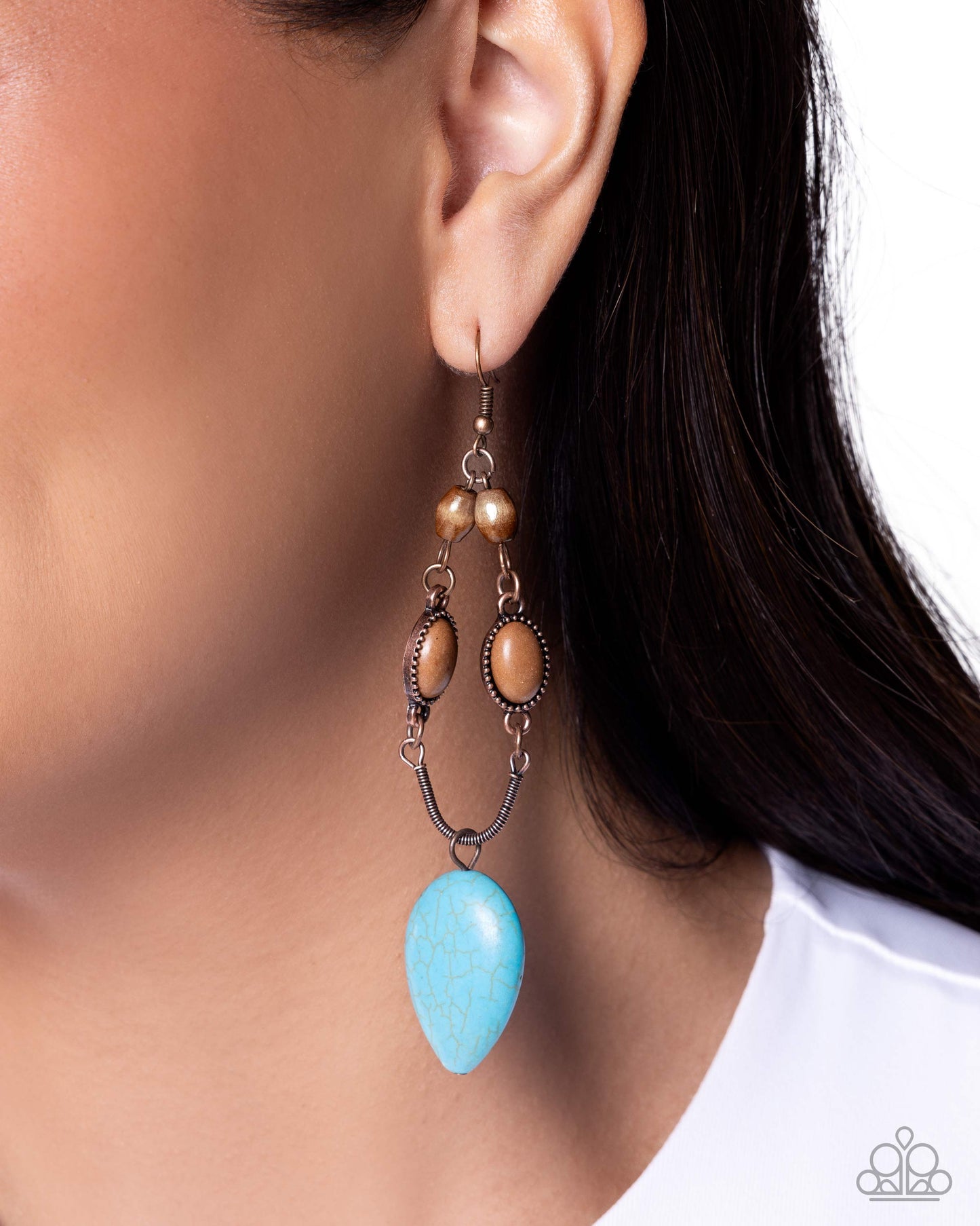 Paparazzi - Authentic Advance - Copper Earrings #0706