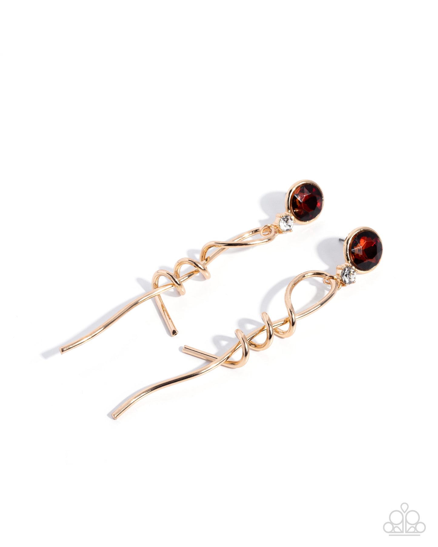 Paparazzi - Pretty Pirouette - Brown Earrings  #0720