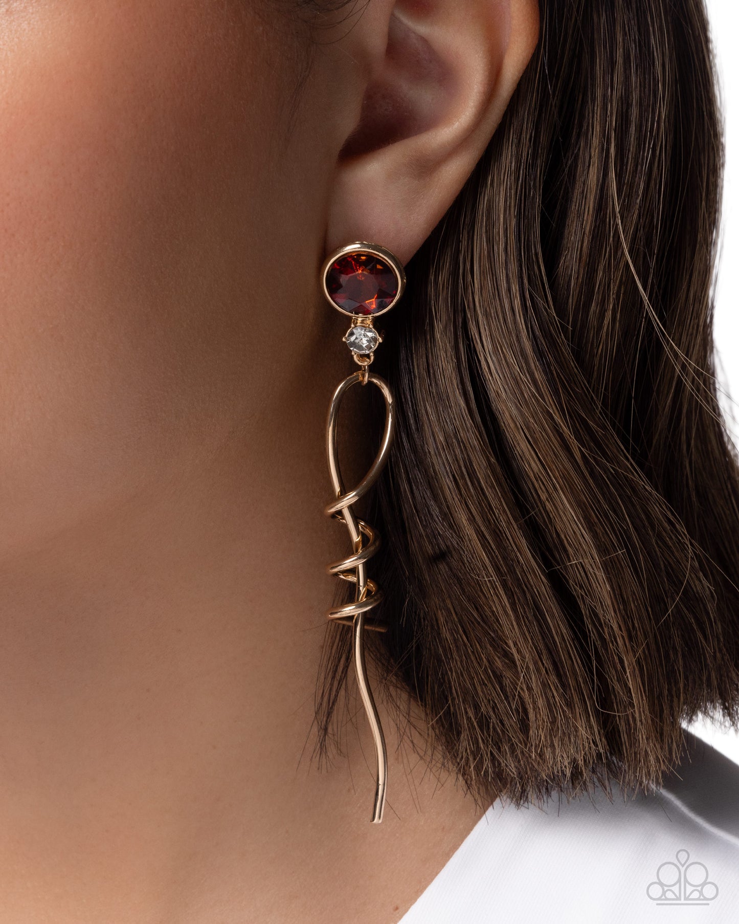 Paparazzi - Pretty Pirouette - Brown Earrings  #0720