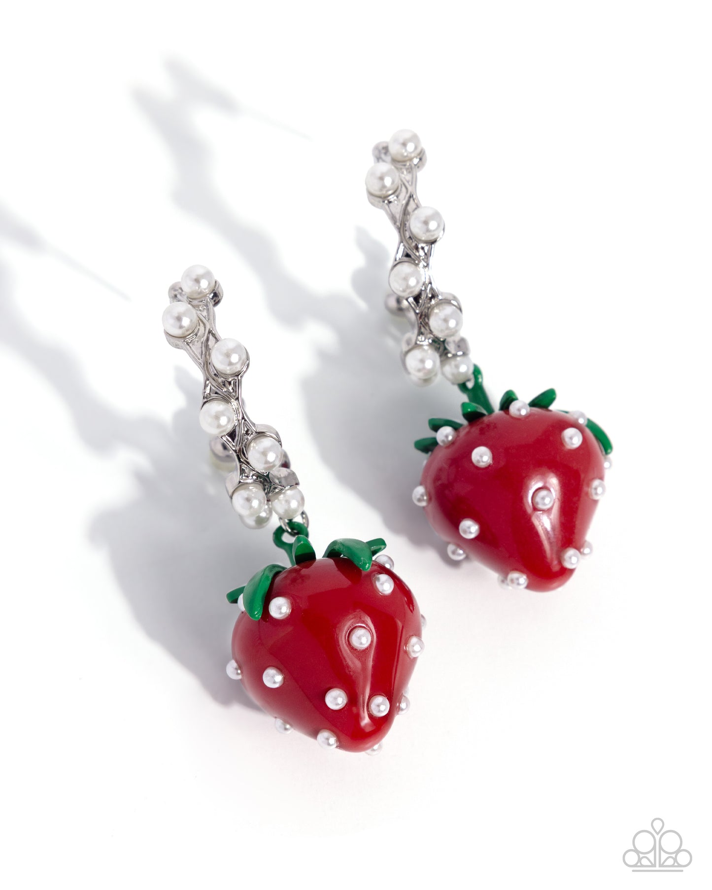 Paparazzi - Strawberry Picnic - Red Earrings #0700