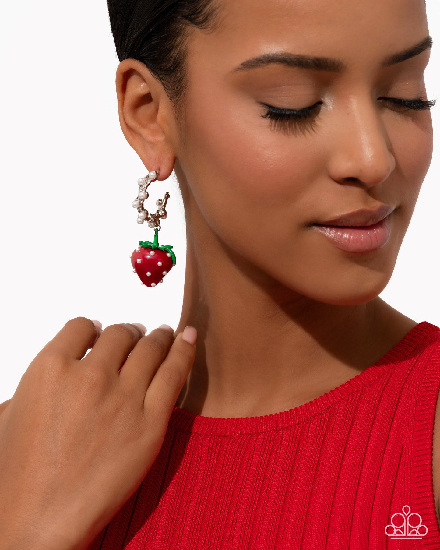 Paparazzi - Strawberry Picnic - Red Earrings #0700