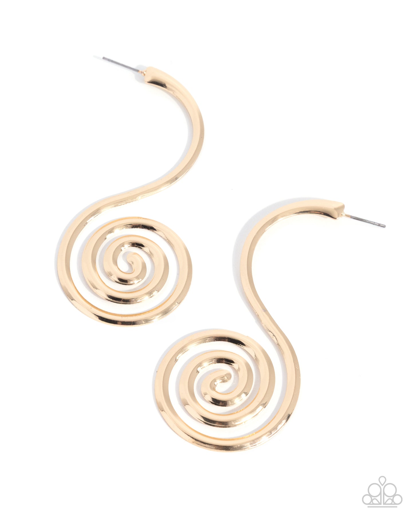Paparazzi - Spiral Showcase - Gold Earrings #2011