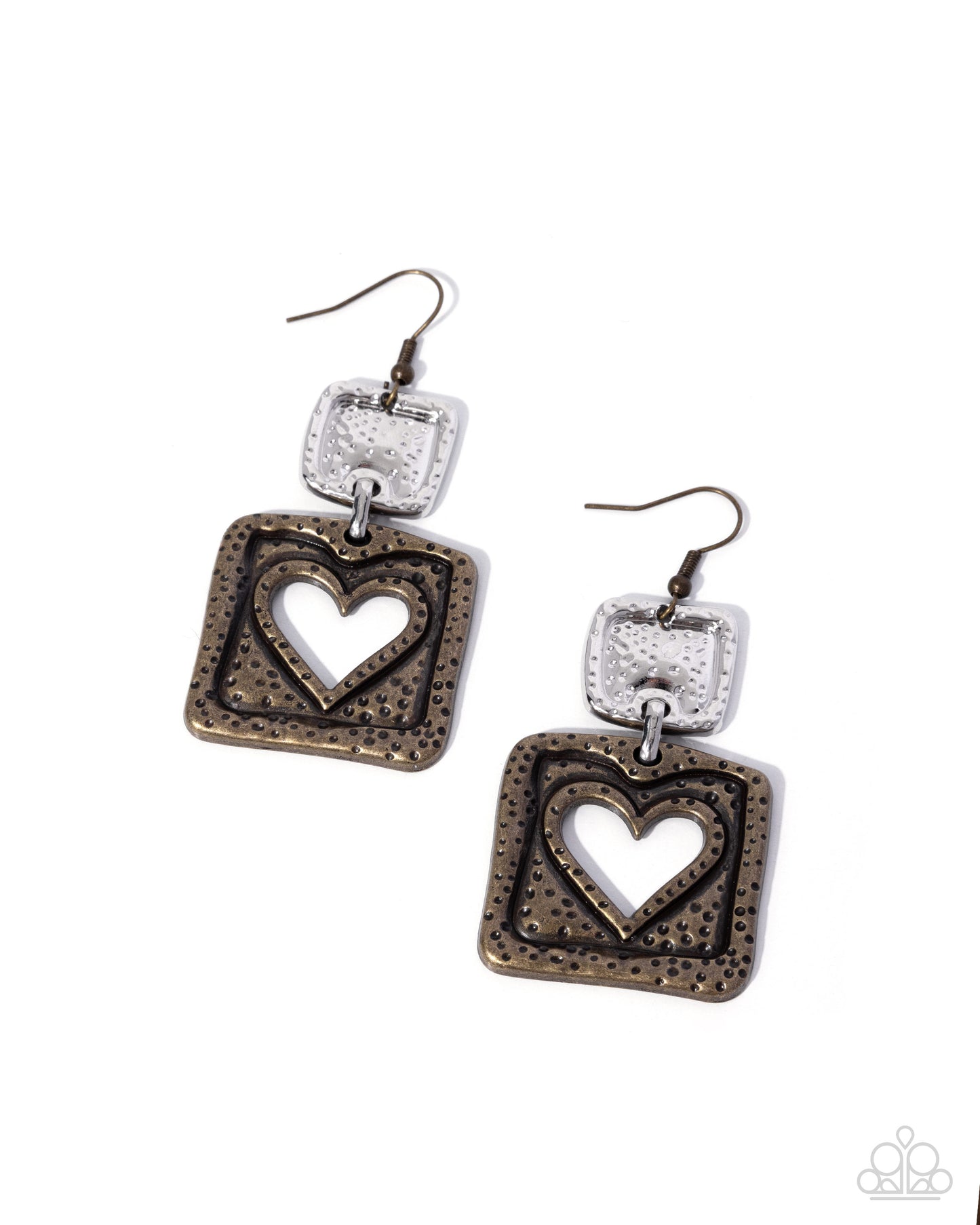 Paparazzi - Rustic Reality - Brass Earrings #0631