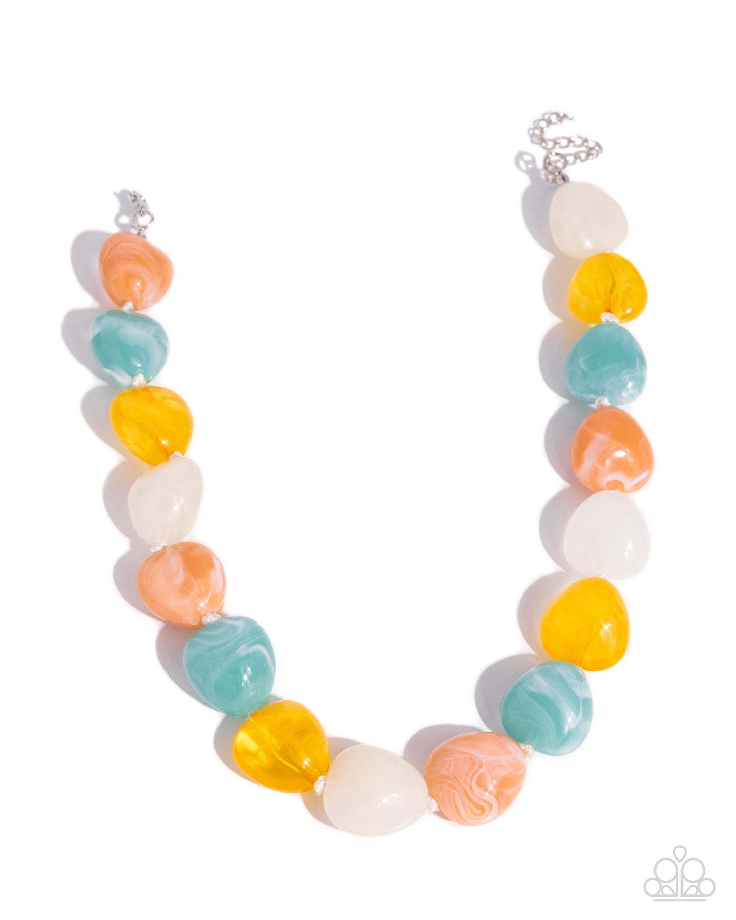 Paparazzi - Colorful Contact - Multi Necklace #1636