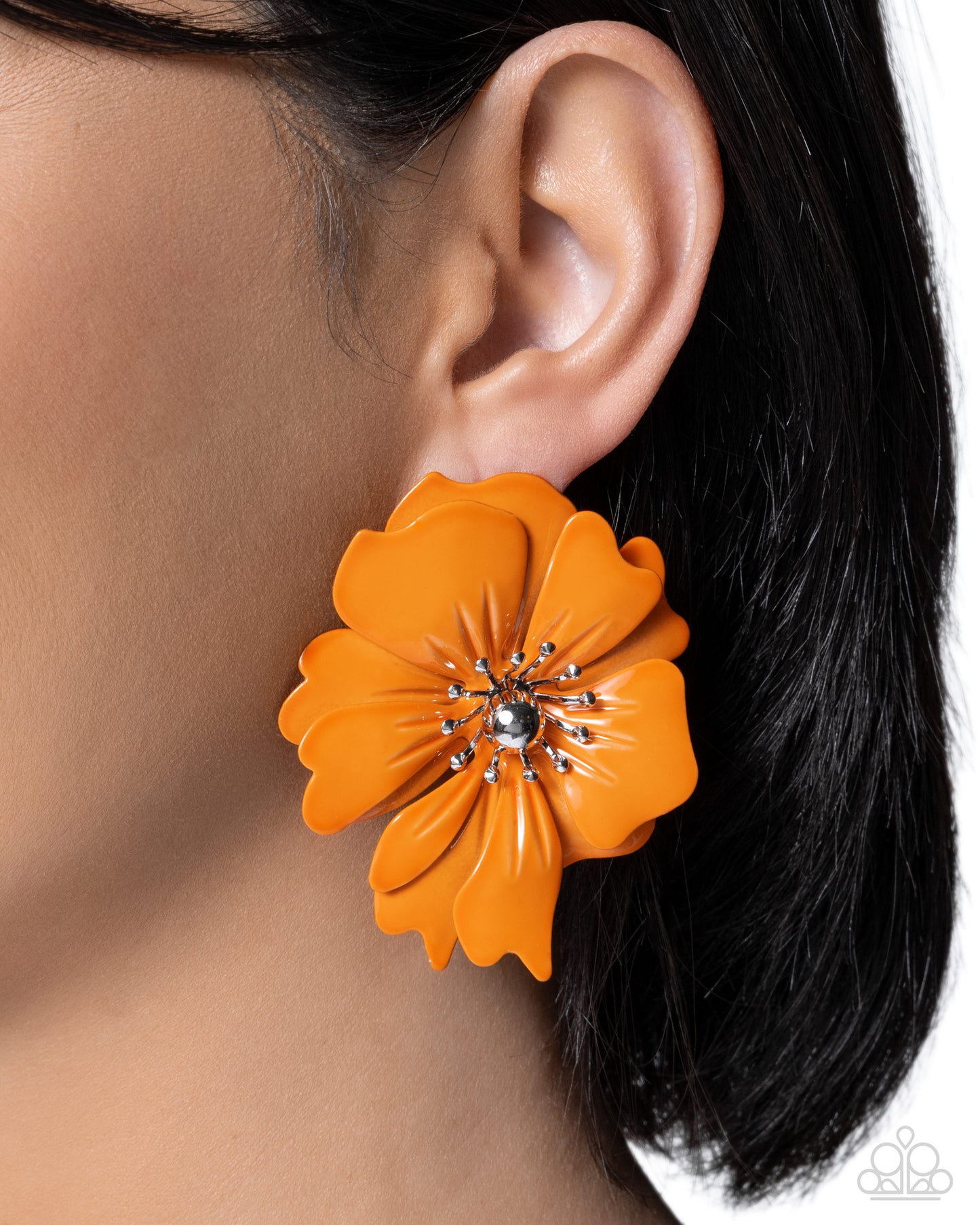 Paparazzi - Flourishing Fantasy - Orange Earrings  #0709