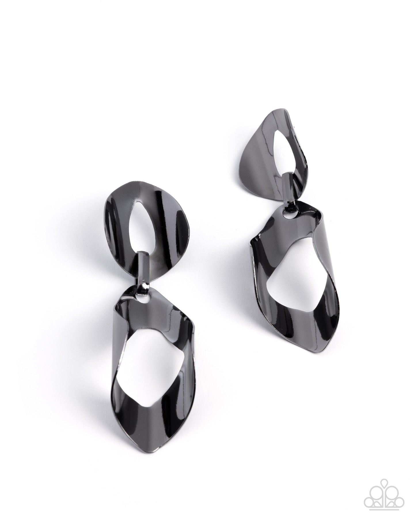 Paparazzi - Iconic Illusion - Black Earrings #1929