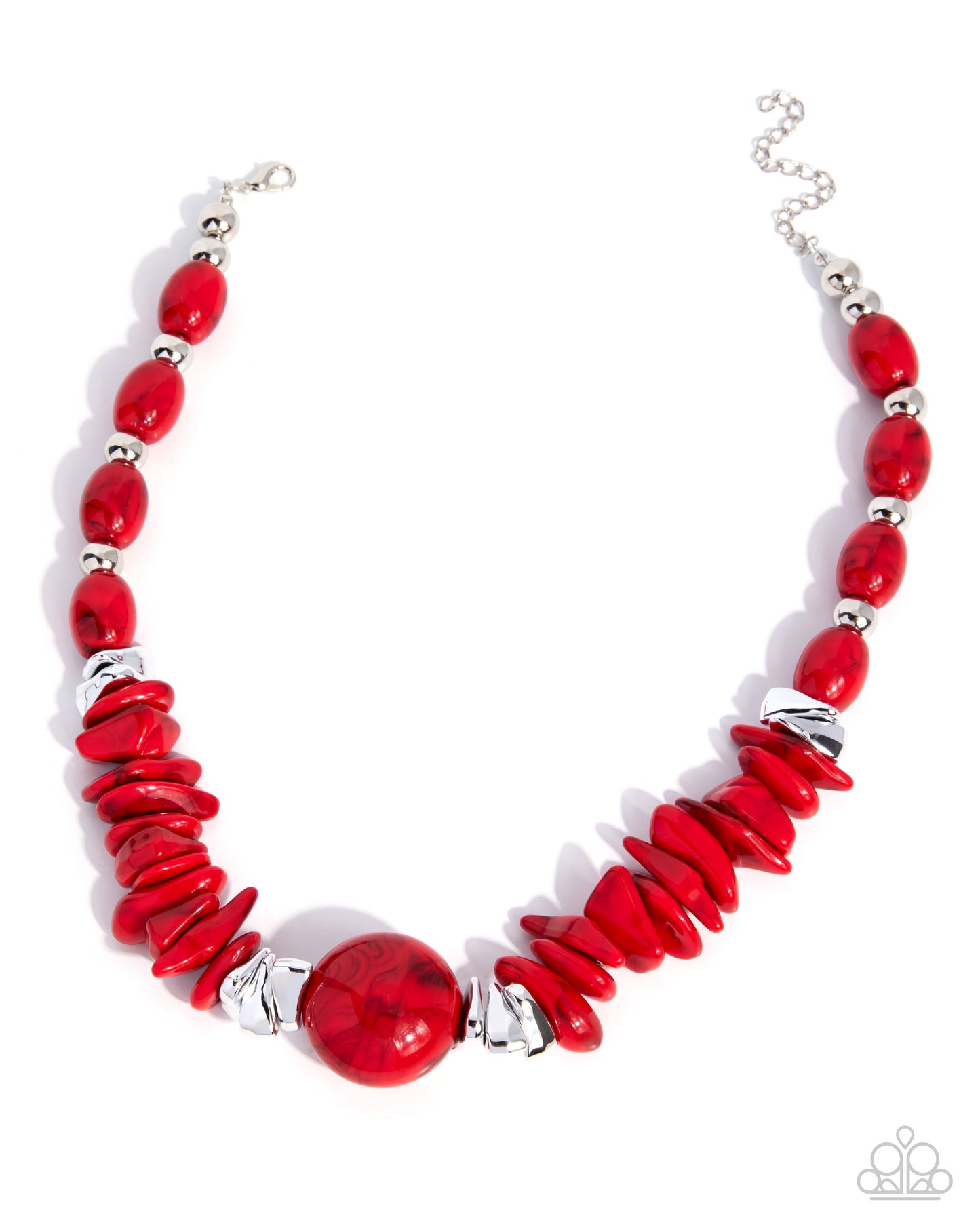 Paparazzi - Respectful Reputation - Red Necklaces #0390