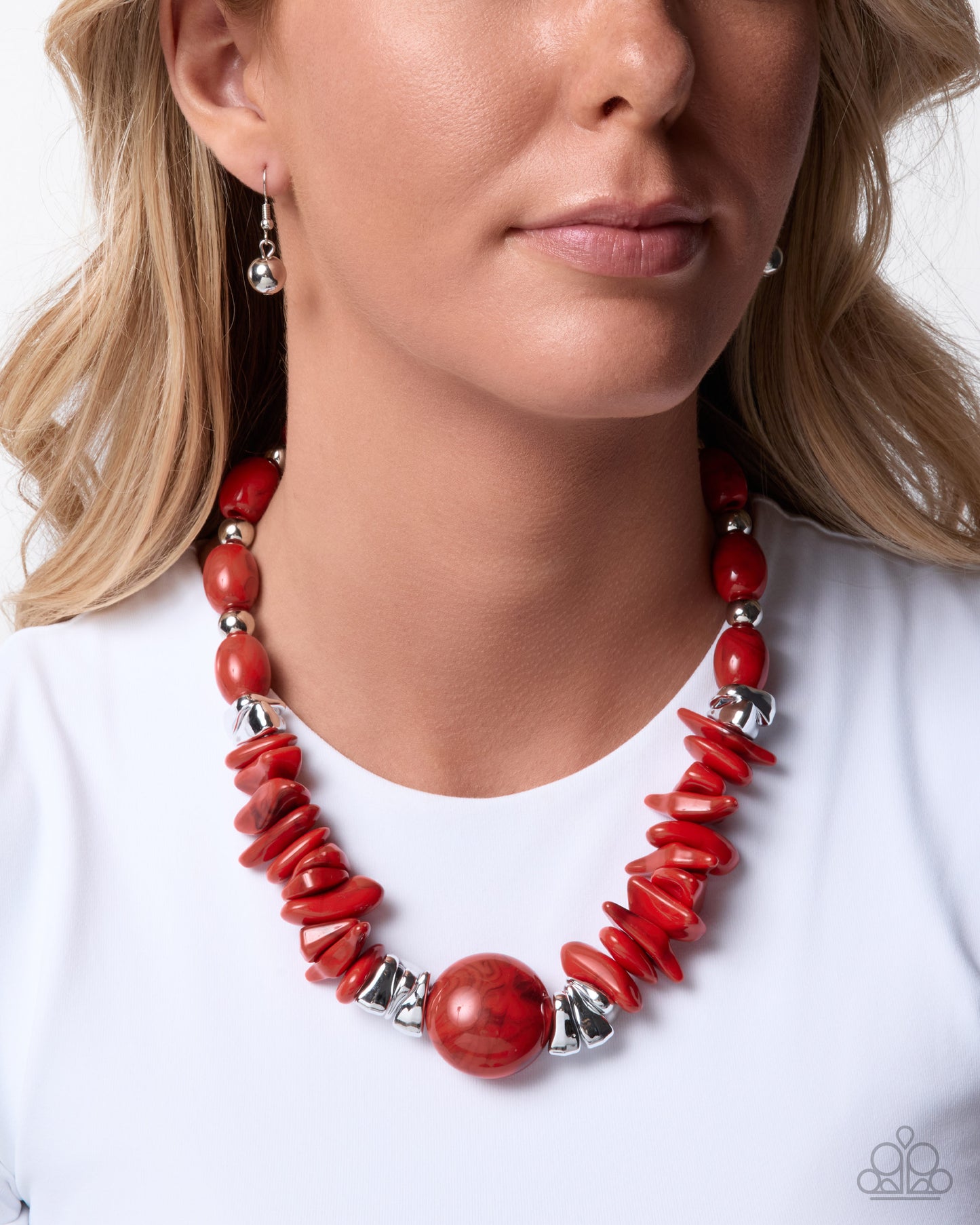 Paparazzi - Respectful Reputation - Red Necklaces #0390