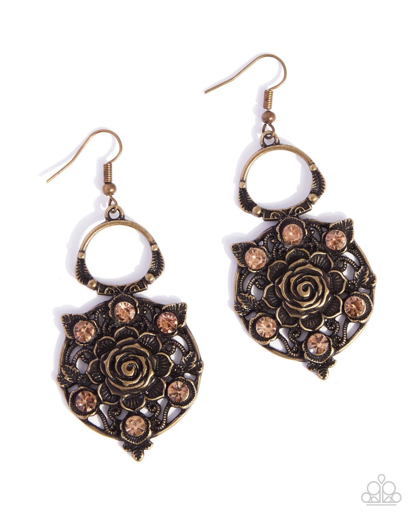 Paparazzi - Garden Glissando - Brass Earrings #0887