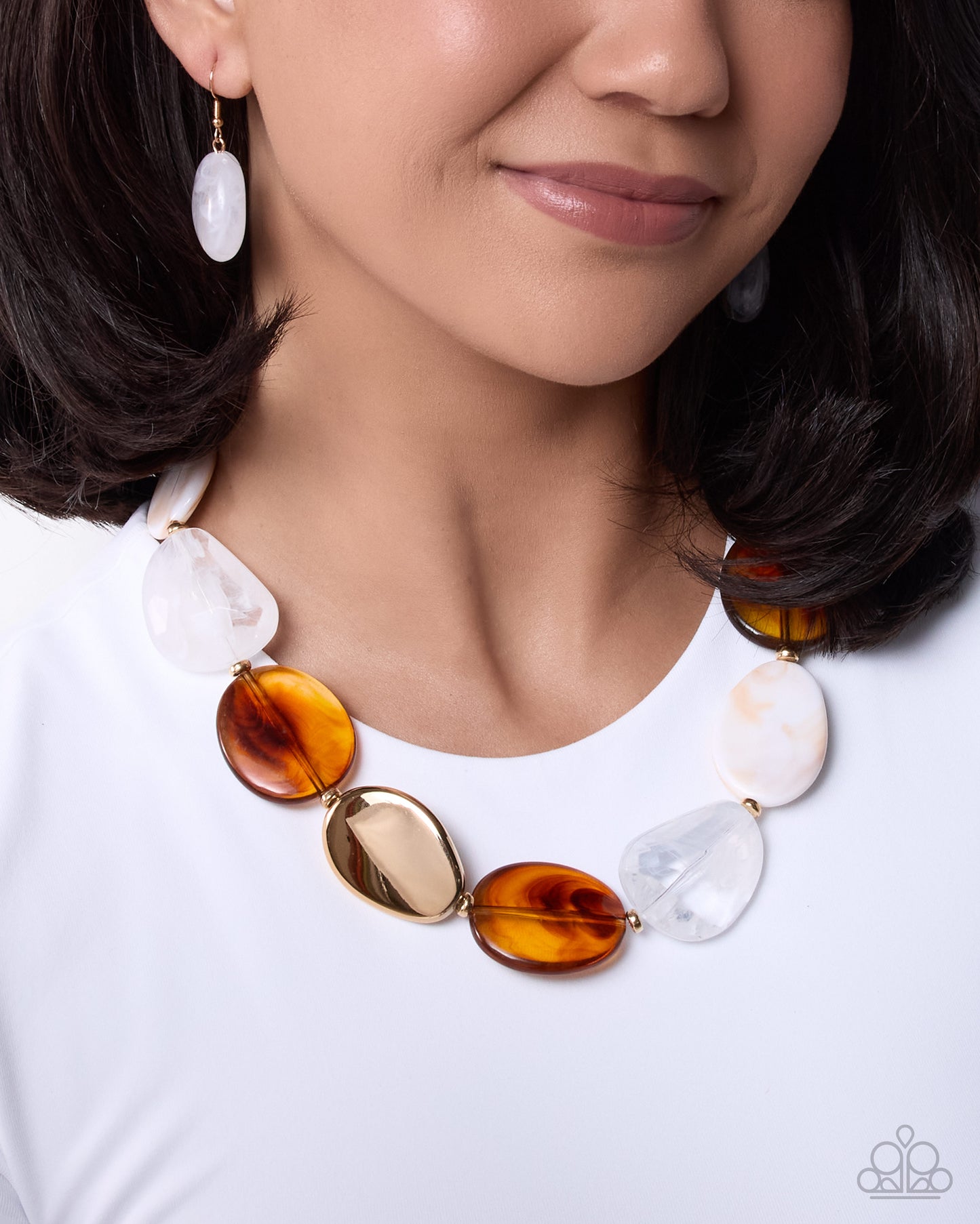 Paparazzi - Stunning Spirals - Brown Necklaces #2334