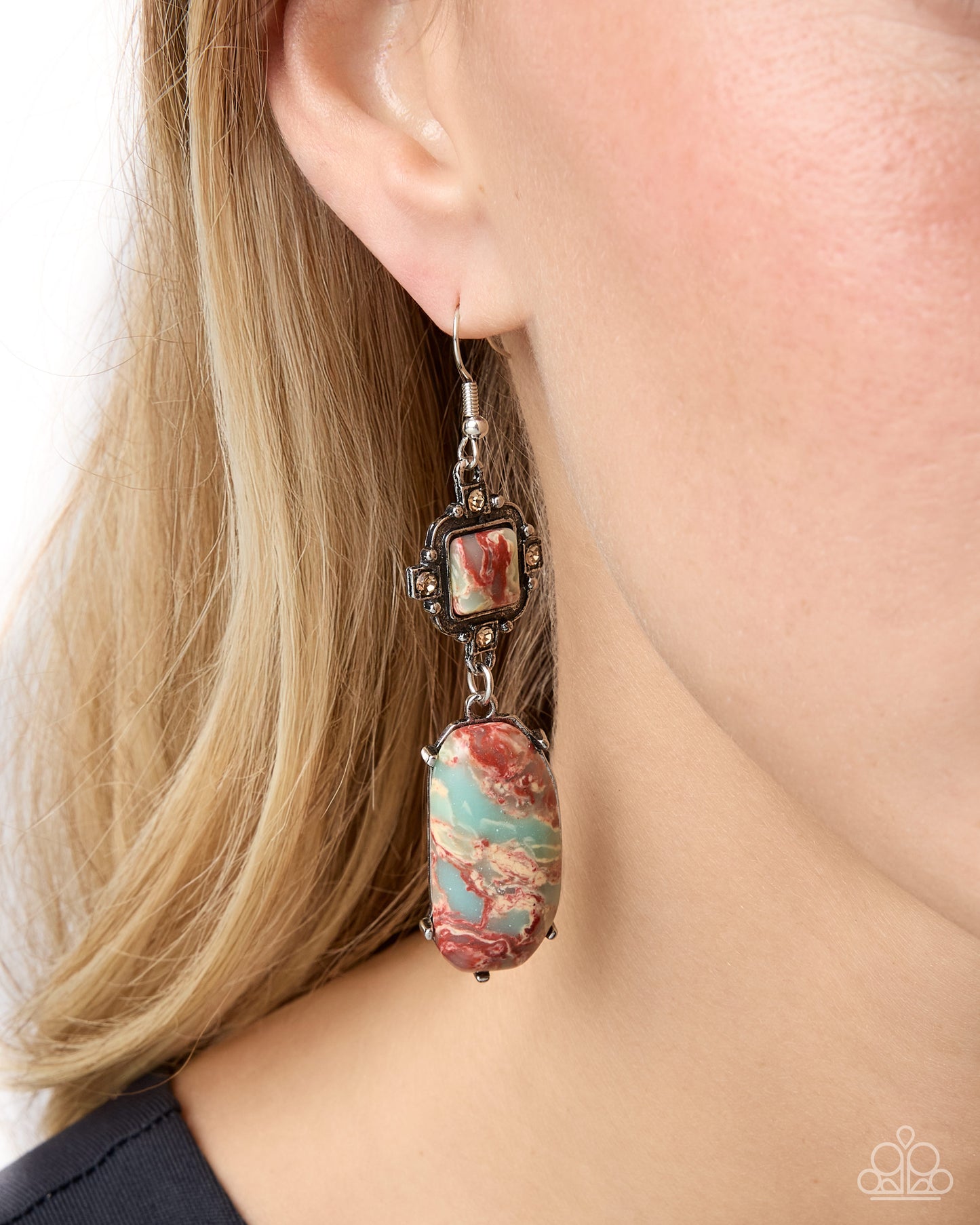 Paparazzi - Serene Showcase - Multi Earrings #1836