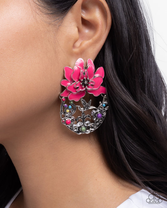 Paparazzi - Hummingbird Homecoming Earrings #2079