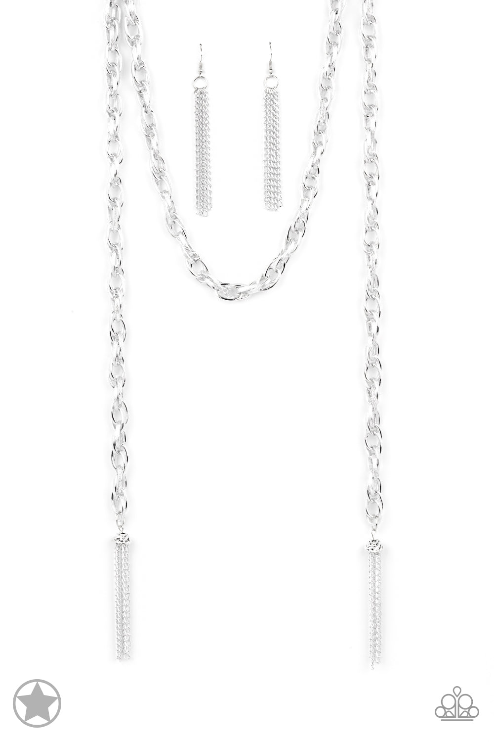 Paparazzi - SCARFed for Attention - Silver Necklaces  #0287