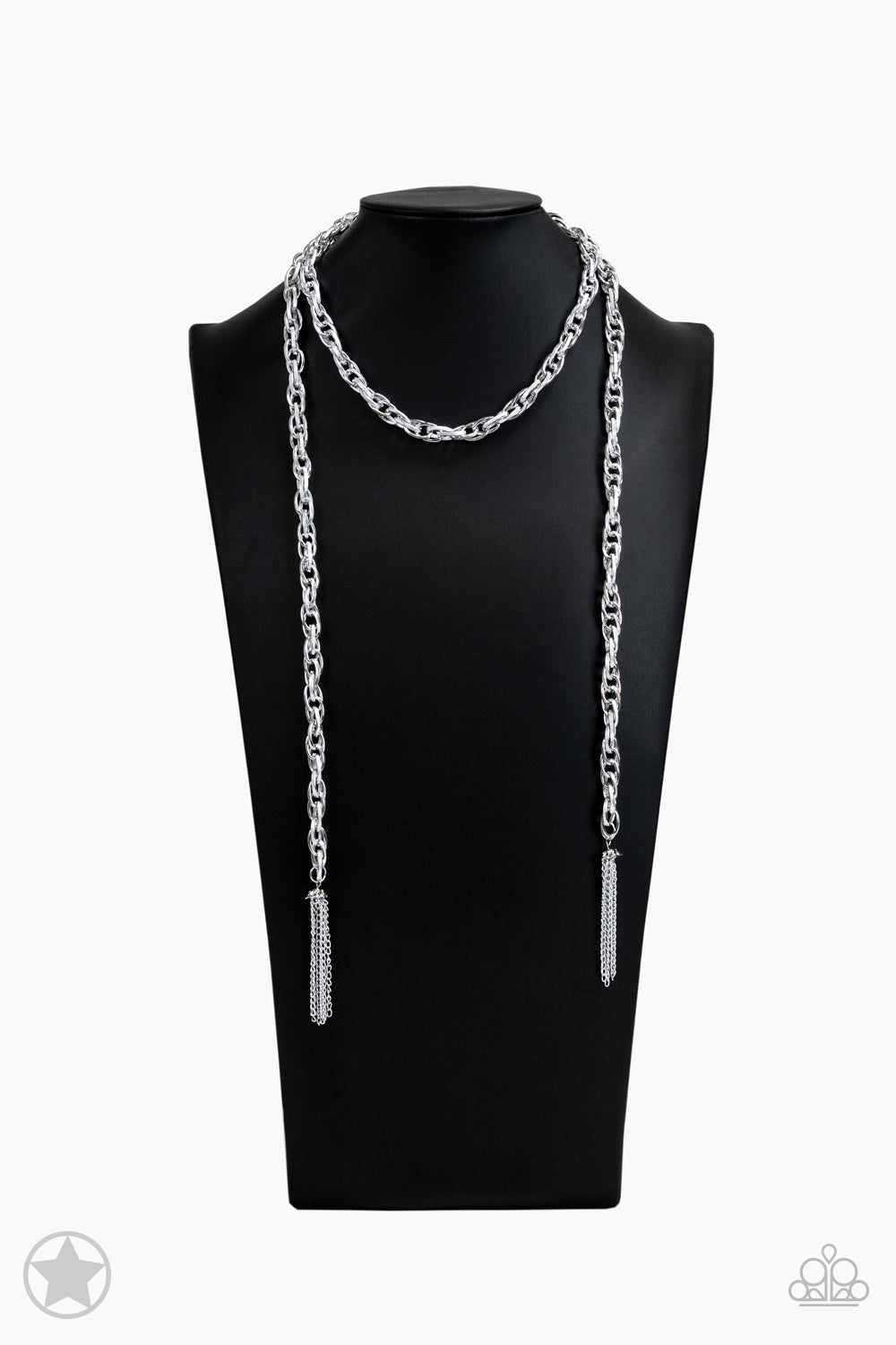 Paparazzi - SCARFed for Attention - Silver Necklaces  #0287