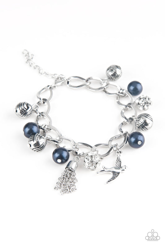 Paparazzi - Lady Love Dove - Blue Bracelet  #0547