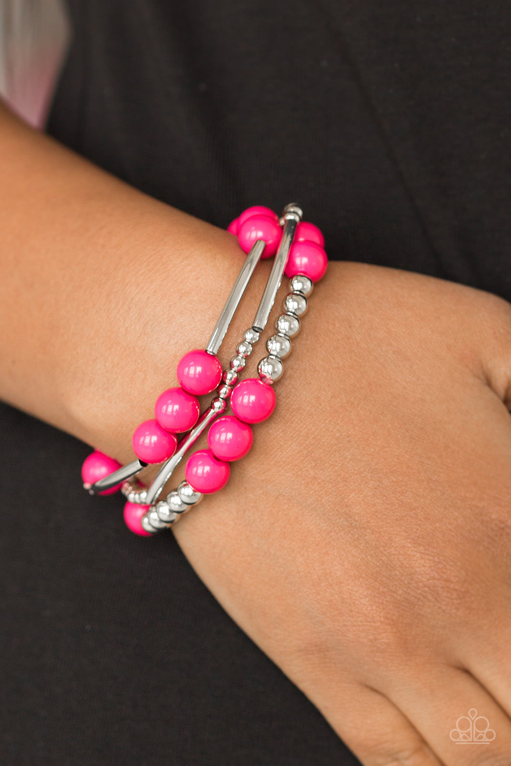 Paparazzi - New Adventures - Pink Bracelet  #0521