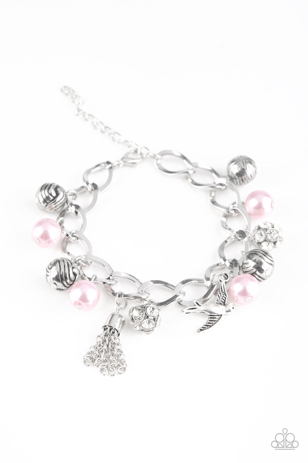 Paparazzi - Lady Love Dove - Pink Bracelet  #0548