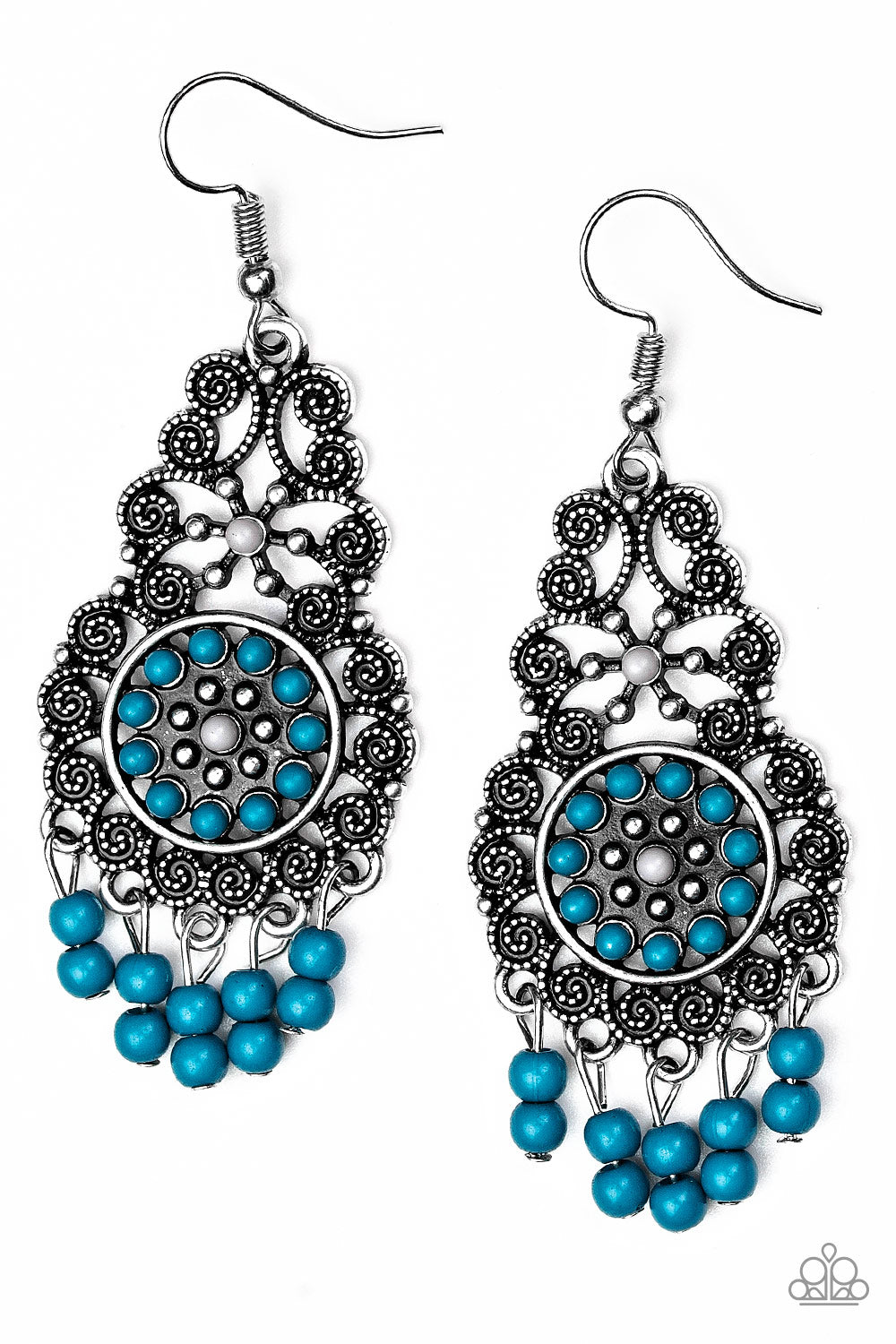 Paparazzi - Courageously Congo - Blue Earrings O/D #039