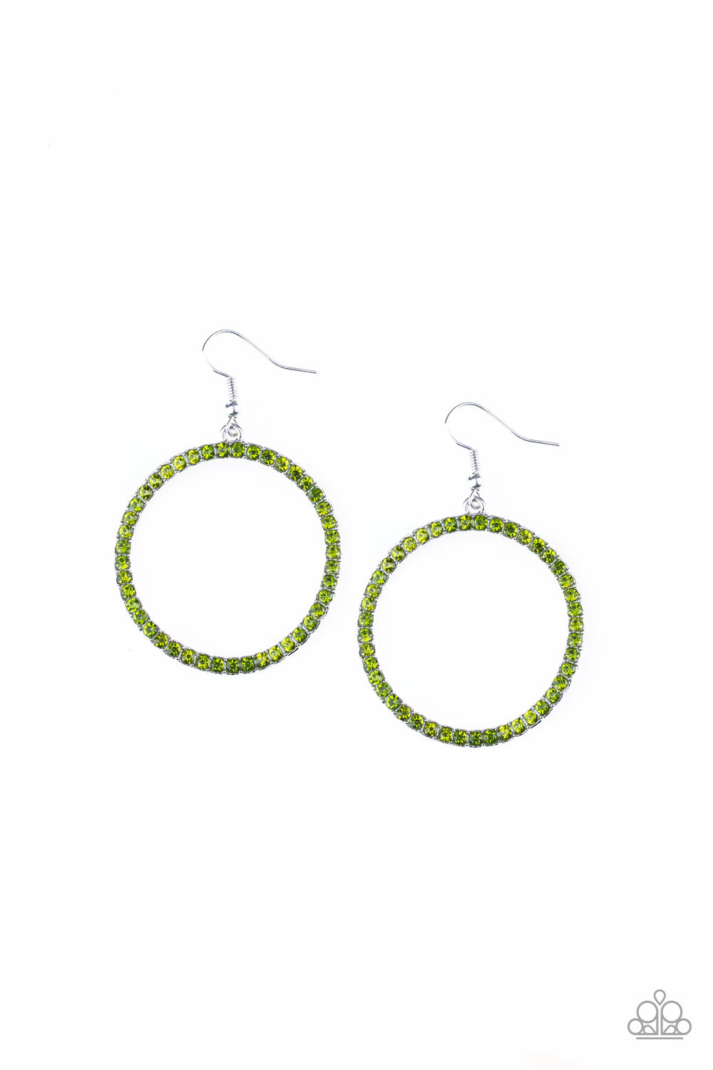 Paparazzi - Stoppin Traffic - Green Earrings O/D #012