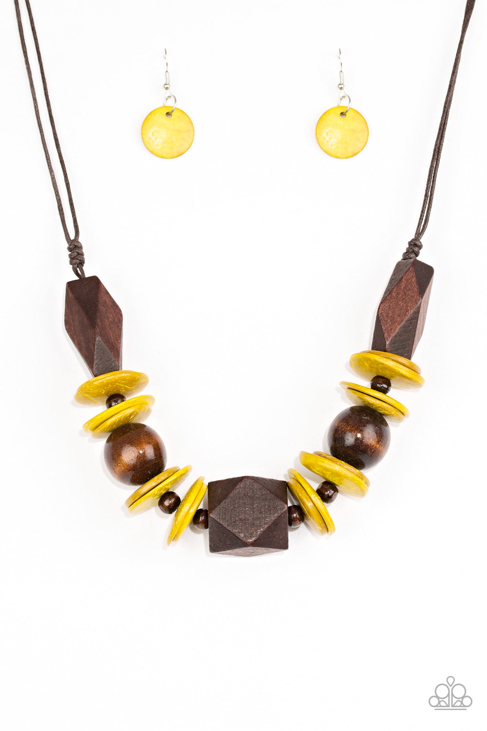 Paparazzi - Pacific Paradise - Yellow Necklaces  W-Yellow #1