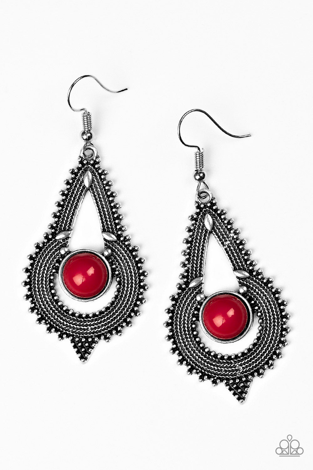 Paparazzi - Zoomin Zumba - Red Earrings #0671