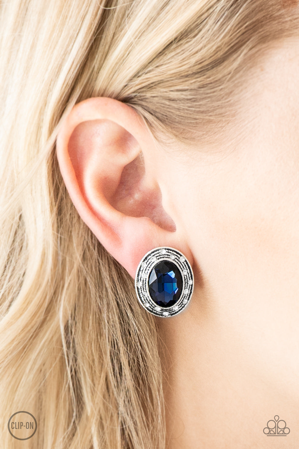 Paparazzi - East Side Etiquette - Blue Earrings #0923