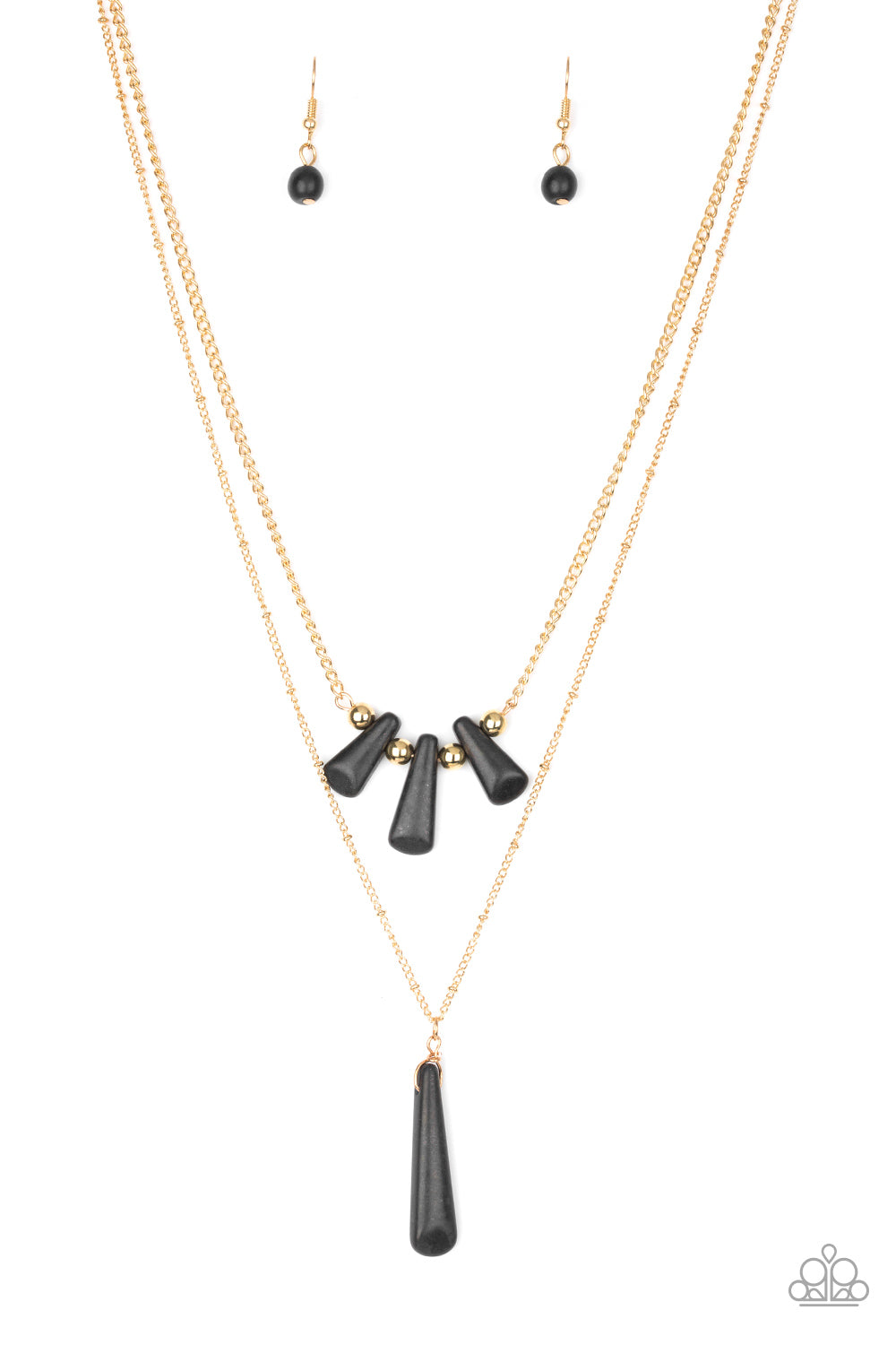 Paparazzi Accessories - Basic Groundwork - Black Necklace  #0457