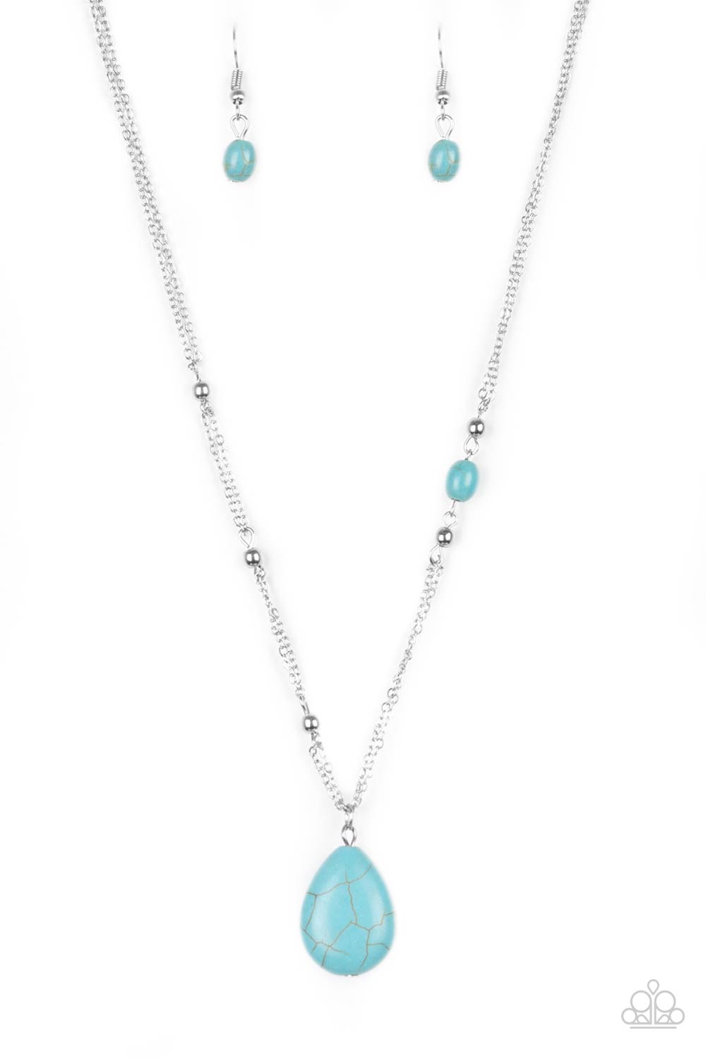 Paparazzi - Peaceful Prairies - Blue Necklace #0456