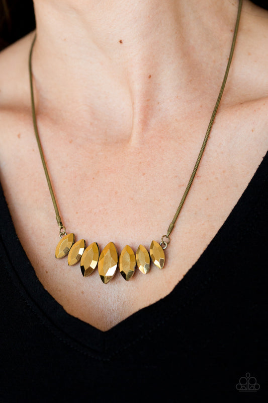 Paparazzi - Leading Lady - Brass Necklaces #0311