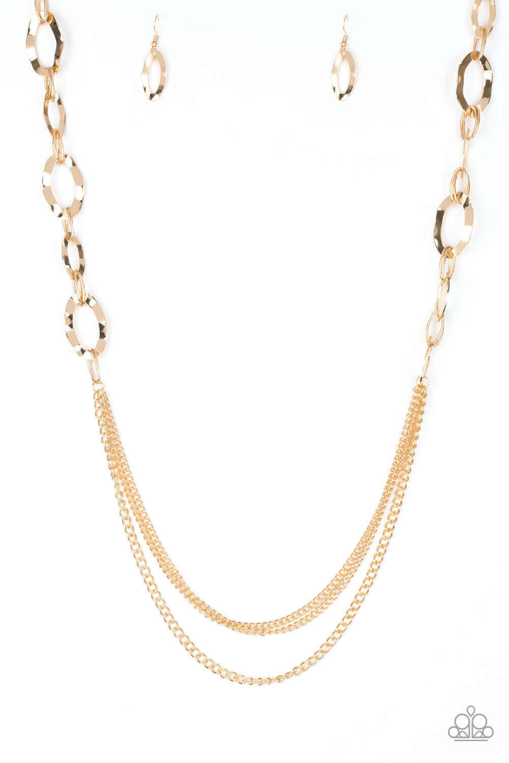 Paparazzi - Street Beat - Gold Necklace  #0453