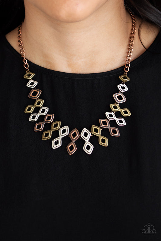 Paparazzi - Geocentric - Multi Necklace  #0473