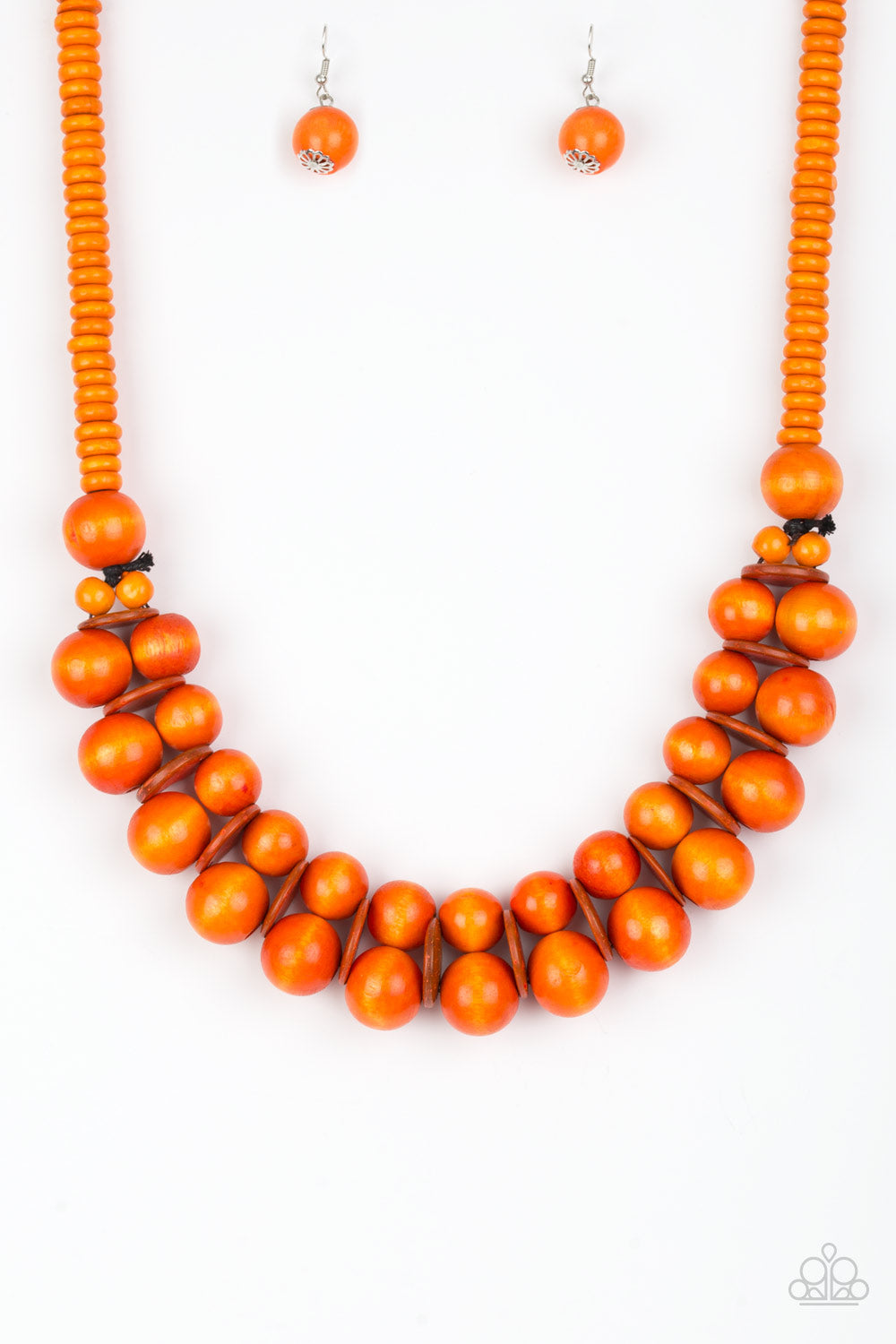 Paparazzi - Caribbean Cover Girl - Orange Necklace