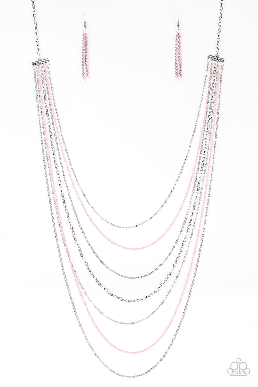 Paparazzi - Radical Rainbows - Pink Necklaces  #0352