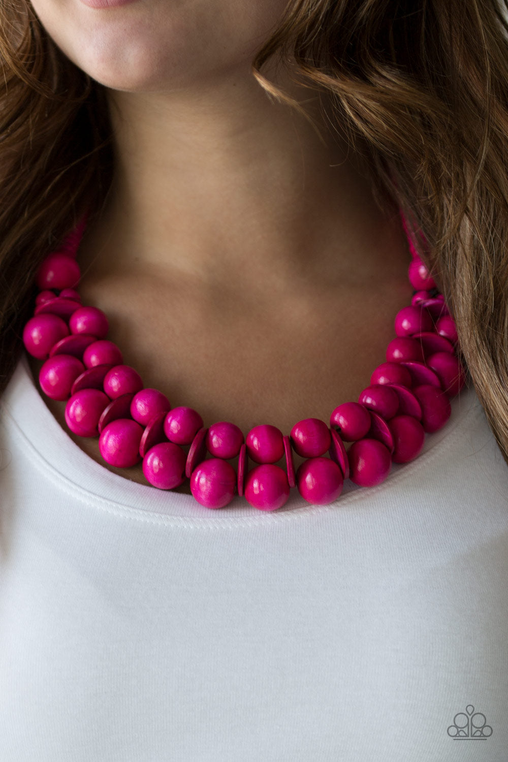 Paparazzi - Caribbean Cover Girl - Pink Necklace